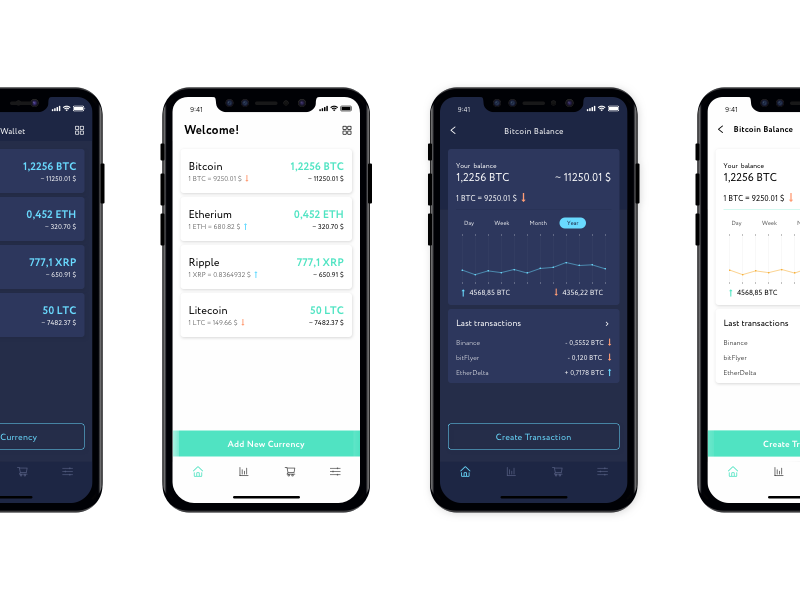 Crypto Wallet Concept by Andrew Kapusta on Dribbble