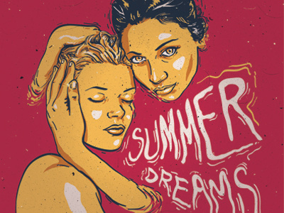 Summer Dreams colors illustration inspiration poster summer vector