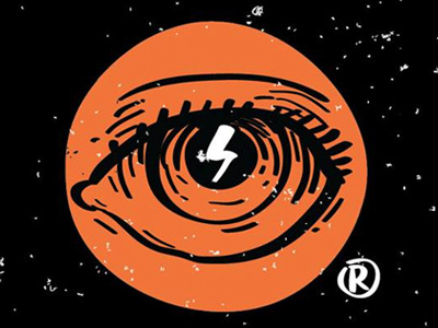 Restless Eye black branding eye logo moto motorcycle orange restless thunder