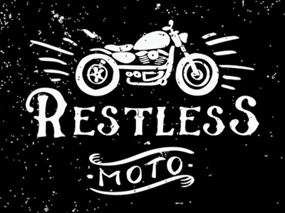 Restless lifestyle logo moto restless