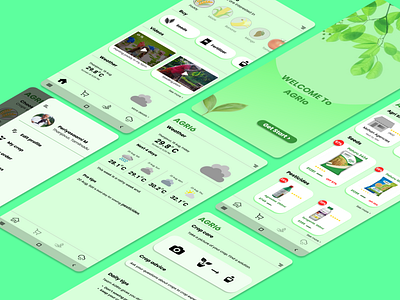 AGRIo: A smart farming APP agri app design logo mobile ui ux