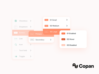 Library Taxonomy atomic design base components button components copan design system design tokens dropdown library pieces sketch taxonomy ui uiux