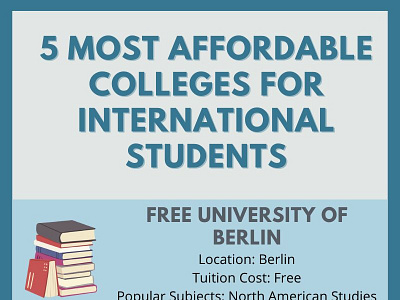 15 Most Affordable Colleges for International Students free university of berlin logo