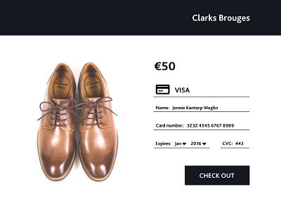 Daily UI #002 Check out 002 checkout clean dailyui minimal