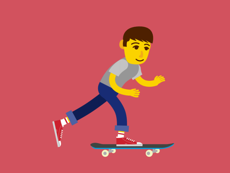 Skate Cycle ae animation gif graphics loop motion skate