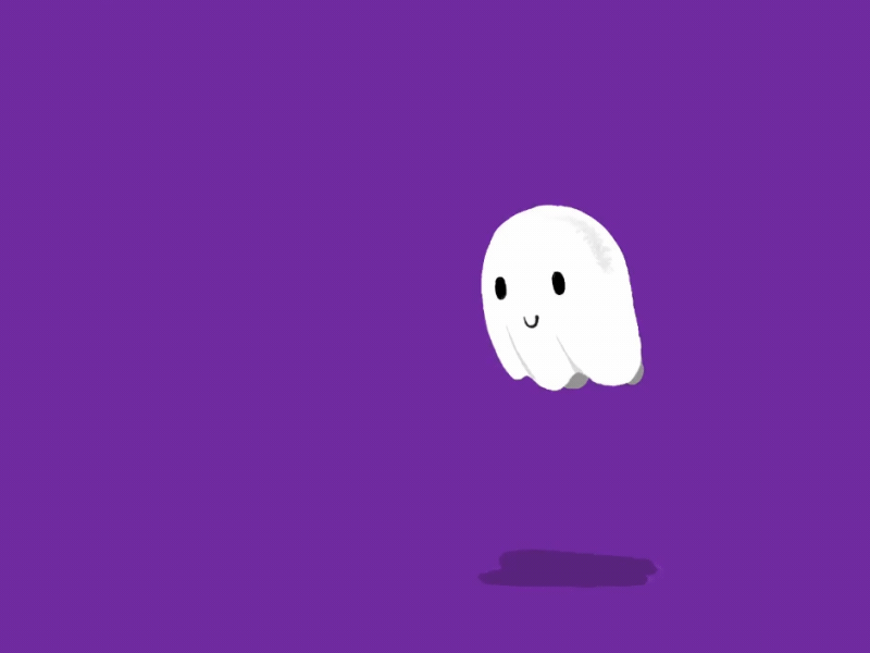 Happy Ghost animation ghost gif halloween happy loop rough animator