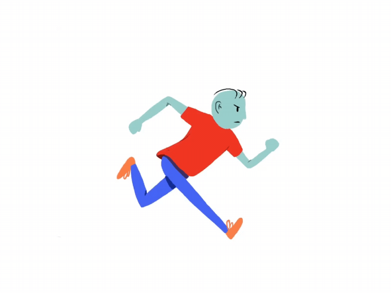 Quick run cycle 2d 2d animation animation frame by frame gif loop run run cycle