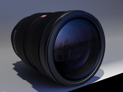 Сamera lens for sony 3d blender branding graphic design