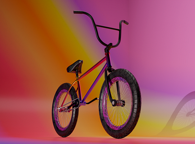 Bicycle 3d blender graphic design