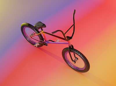 Bicycle 3d blender graphic design