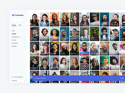 Names & Faces - People Directories web app clean design minimal ui web