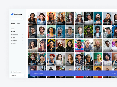 Names & Faces - People Directories web app clean design minimal ui web