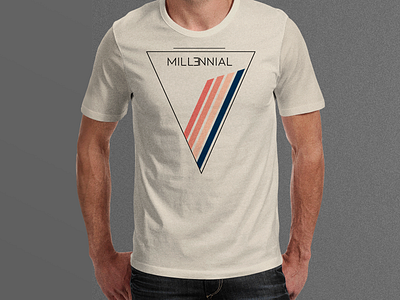 Millennial t-shirt bands lines man millenial t shirt triangle