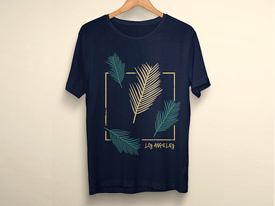 Autumn leaves Los Angeles t-shirt