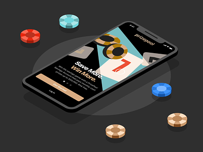 Onboarding Flow | PrizePool animation app design inspiration interaction interface lottery minimal mobile mockup onboarding product saving splashscreen token ui ux vector