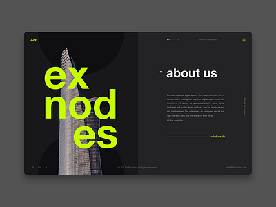 Exnodes - Digital agency - About us Page