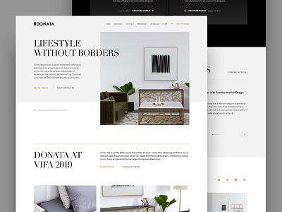 Donata Furniture | Homepage Exploration 5 design furniture grid header hero inspiration minimal swiss swiss design typography ui web website
