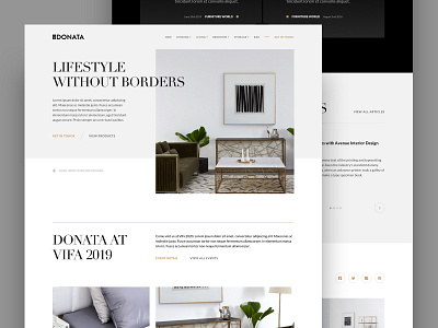 Donata Furniture | Homepage Exploration 5