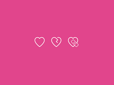 Hearts by Chen Huang on Dribbble
