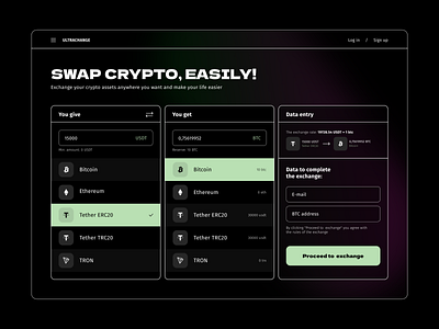 Crypto swap