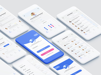 Medical App. Extended app application clean design health medical mobile ui