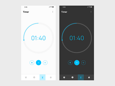Countdown Timer Design app design ui ux