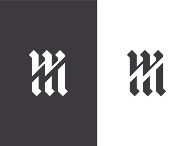 MW monogram lettermark letters logo m monogram symbol w