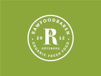 Rawfoodbaren bar food identity lettermark logo monogram organic r raw restaurant symbol