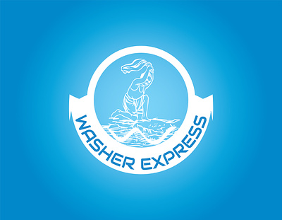 WASHER EXPRESS branding design icon illustration logo type typography vector