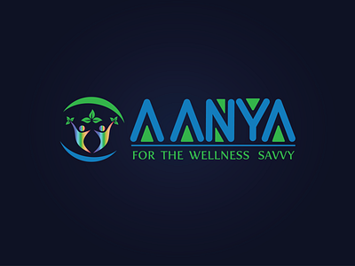 Aanya For The Wellness Savvy 1 0 app blue branding design icon identity logo type typography vector