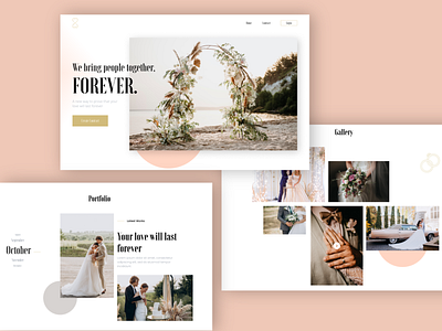 Wedding Landing Page UI Design adobe xd branding design ecommerce ui design figma food ui app graphic design illustration logo ui ui designer ui freelancer user interface user interface design