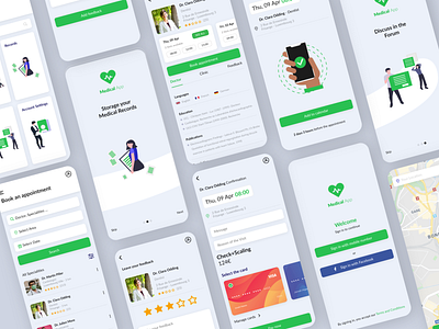 The DocApp Mobile Application UI Design adobe xd android app ui app ui design branding design ecommerce ui design figma food ui app graphic design illustration ios app ui logo ui ui designer user interface design user interface designer web ui