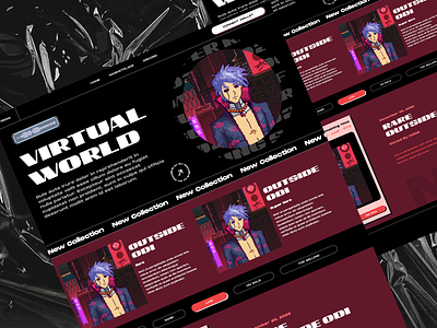 Metaverse landing page (Web3 Style) UI design