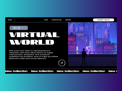 Virtual World Landing Page UI 2.0 (Web3)