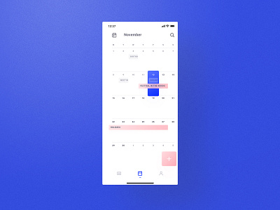 Cream Theme Calendar