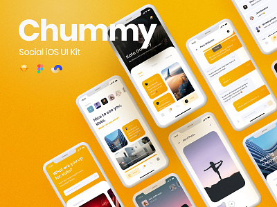 Chummy UI Kit Release app atomic buy components design documentation frish kits live products release shift sketch symbols system ui ui8 ui8net ux yung