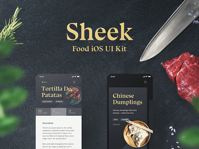 Sheek Food iOS UI Kit Release