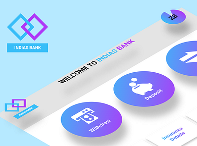 INDIAS BANK ATM UX/UI Design design ui ux