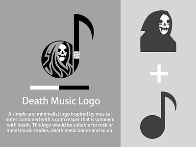 Death Music Logo app branding design graphic design illustration logo