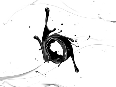 Splashy Alphabet (b) 36daysoftype adobe alphabet b letter photoshop splash type typography