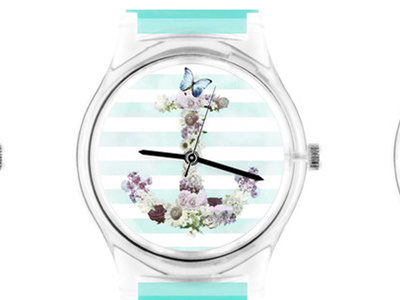 Fab.com watches - Floral Anchor