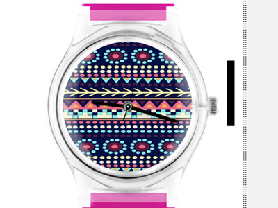 Fab.com watches - Aiyana dots fab.com native navajo navy pattern tribal watch watches