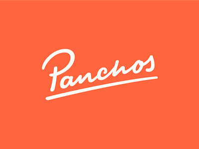 Panchos – Custom Logotype branding calligraphy hand lettering lettering logo logotype script type typography wordmark
