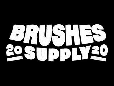 Brushes Supply brand branding hand lettering lettering logo logo design logotype type typography wordmark