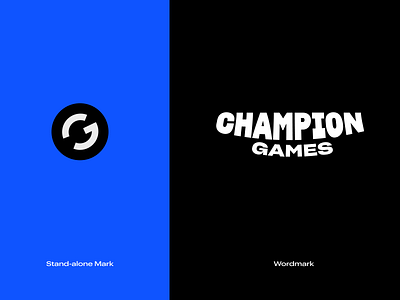 Champion Games brand identity branding calligraphy hand lettering identity lettering logo logotype type typography visual identity wordmark