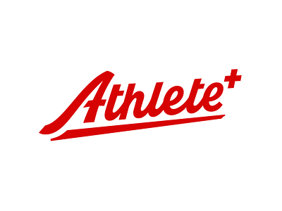 Athlete+ — Custom Wordmark branding hand lettering lettering logo logotype typography wordmark