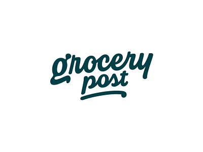 Grocery post — Custom wordmark branding hand lettering identity lettering logo logotype typography visual identity wordmark