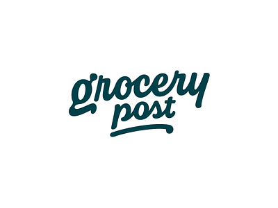 Grocery post — Custom wordmark