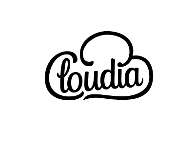Clouds and Cloudia brush cursive custom logotype handlettering lettering logo logo design logotype script type typography wordmark