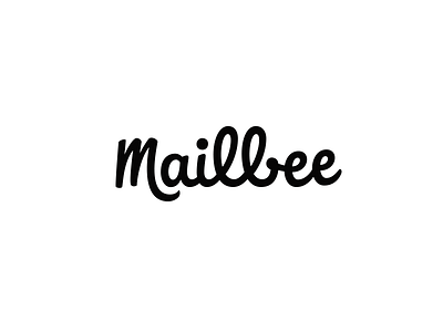 Mailbee - lettering branding hand lettering identity lettering logo logo design logotype mark script type typography wordmark